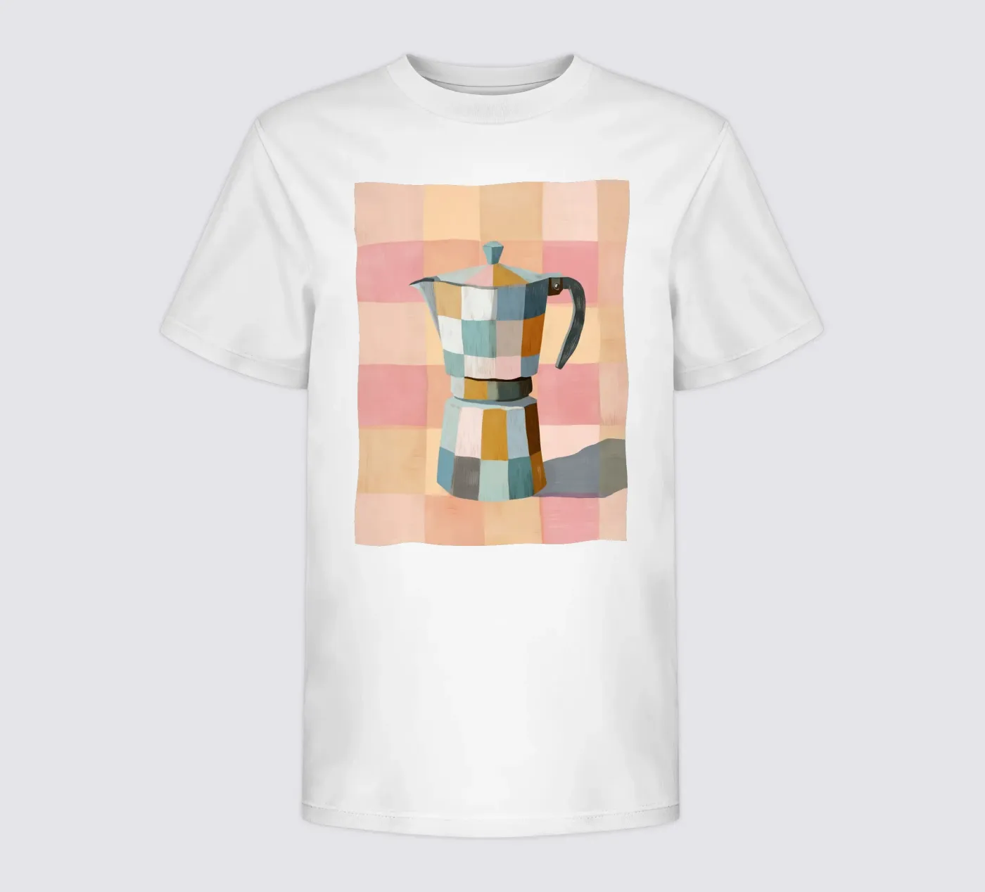 Patchwork Moka Pot kinder t-shirt van cityart