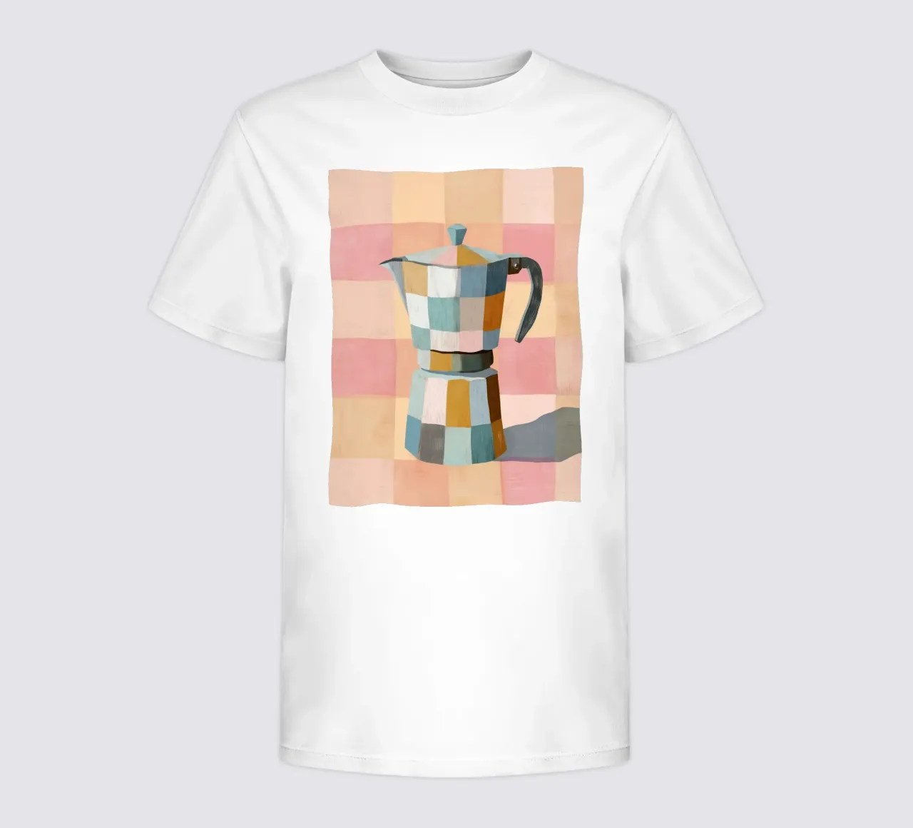 Patchwork Moka Pot kinder t-shirt van cityart