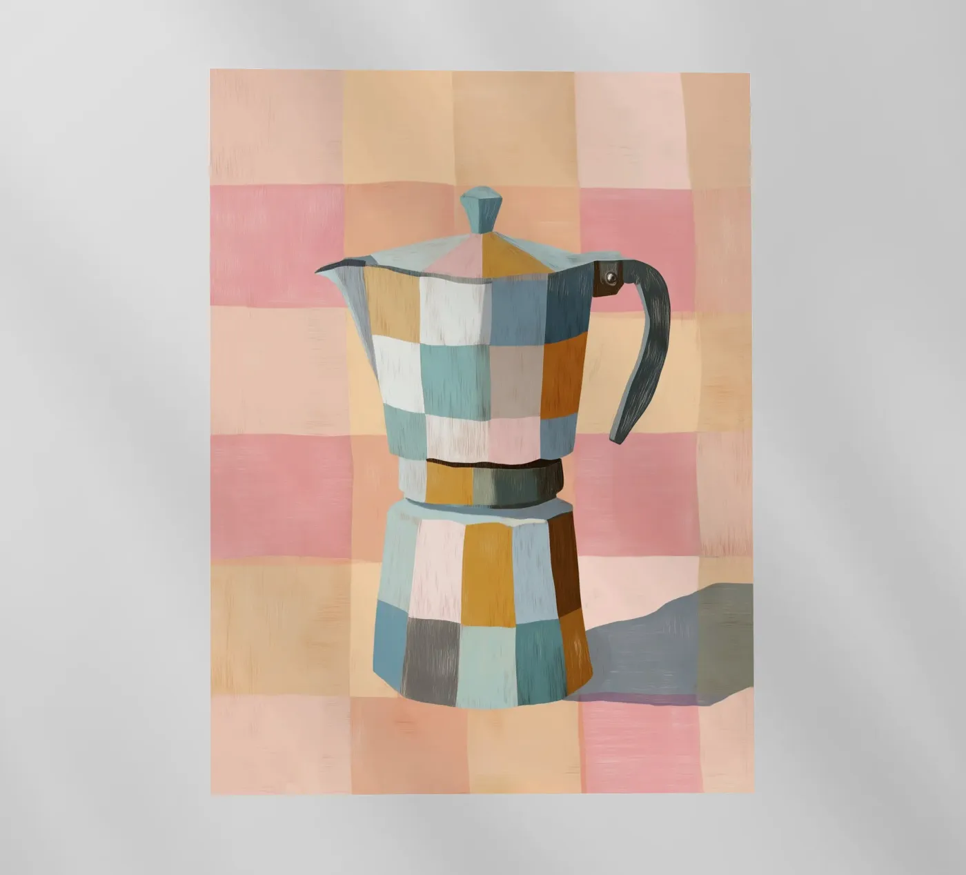 Patchwork Moka Pot backlit folie van cityart