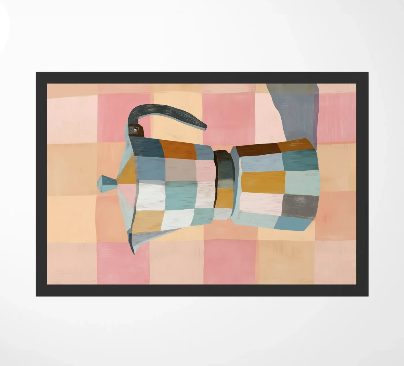 Patchwork Moka Pot deurmat van cityart