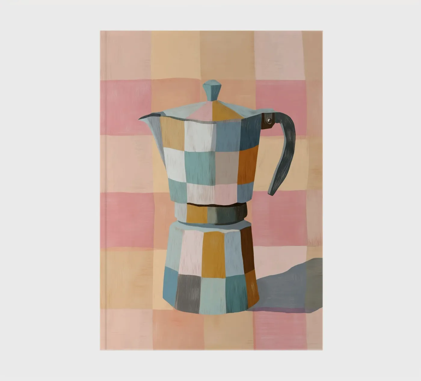 Patchwork Moka Pot notebook by cityart