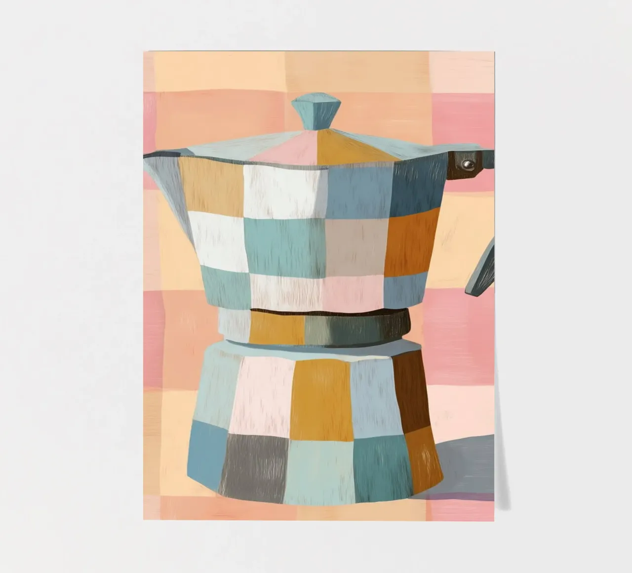 Patchwork Moka Pot stickervel van cityart