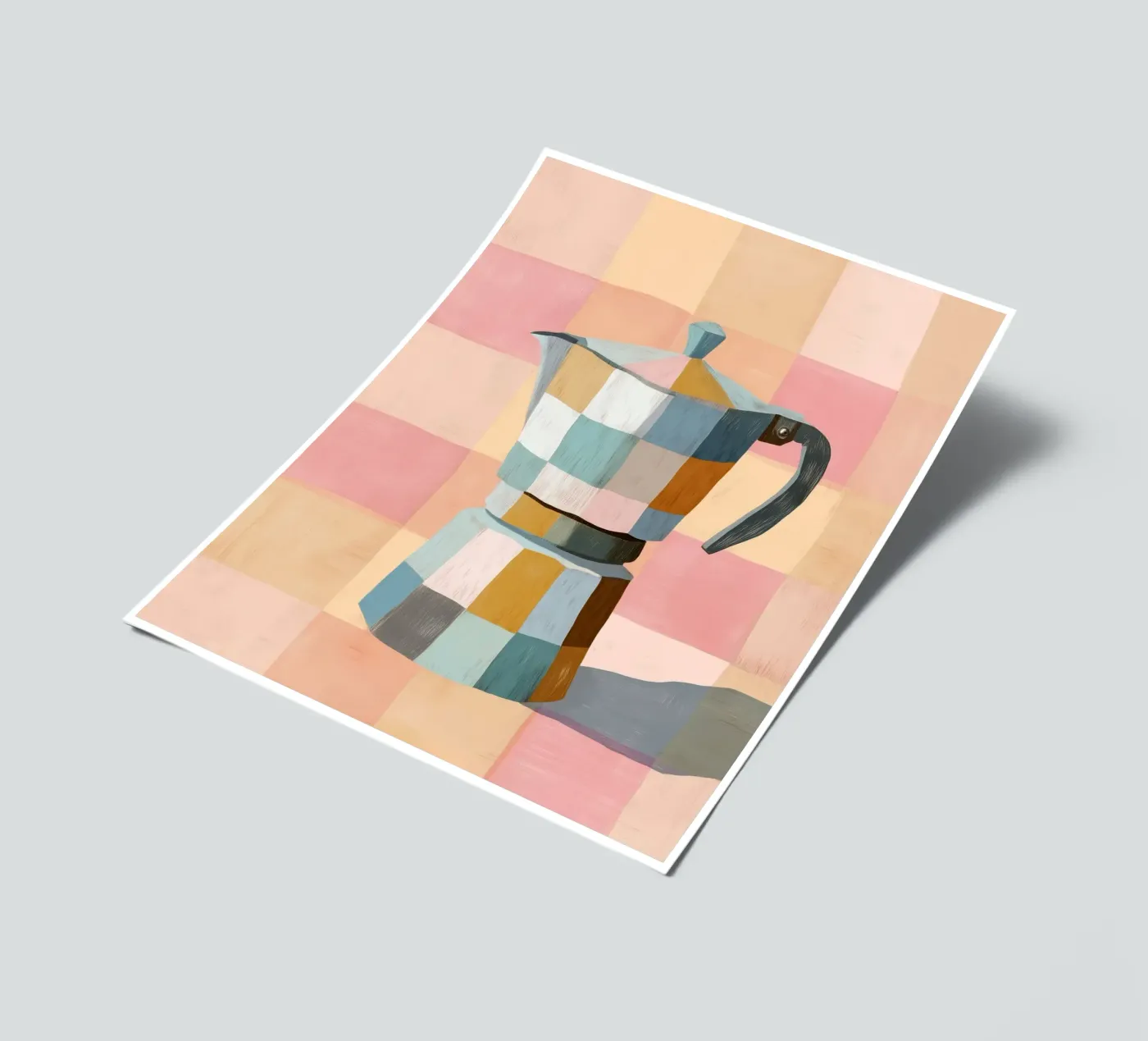 Patchwork Moka Pot planche autocollant de cityart