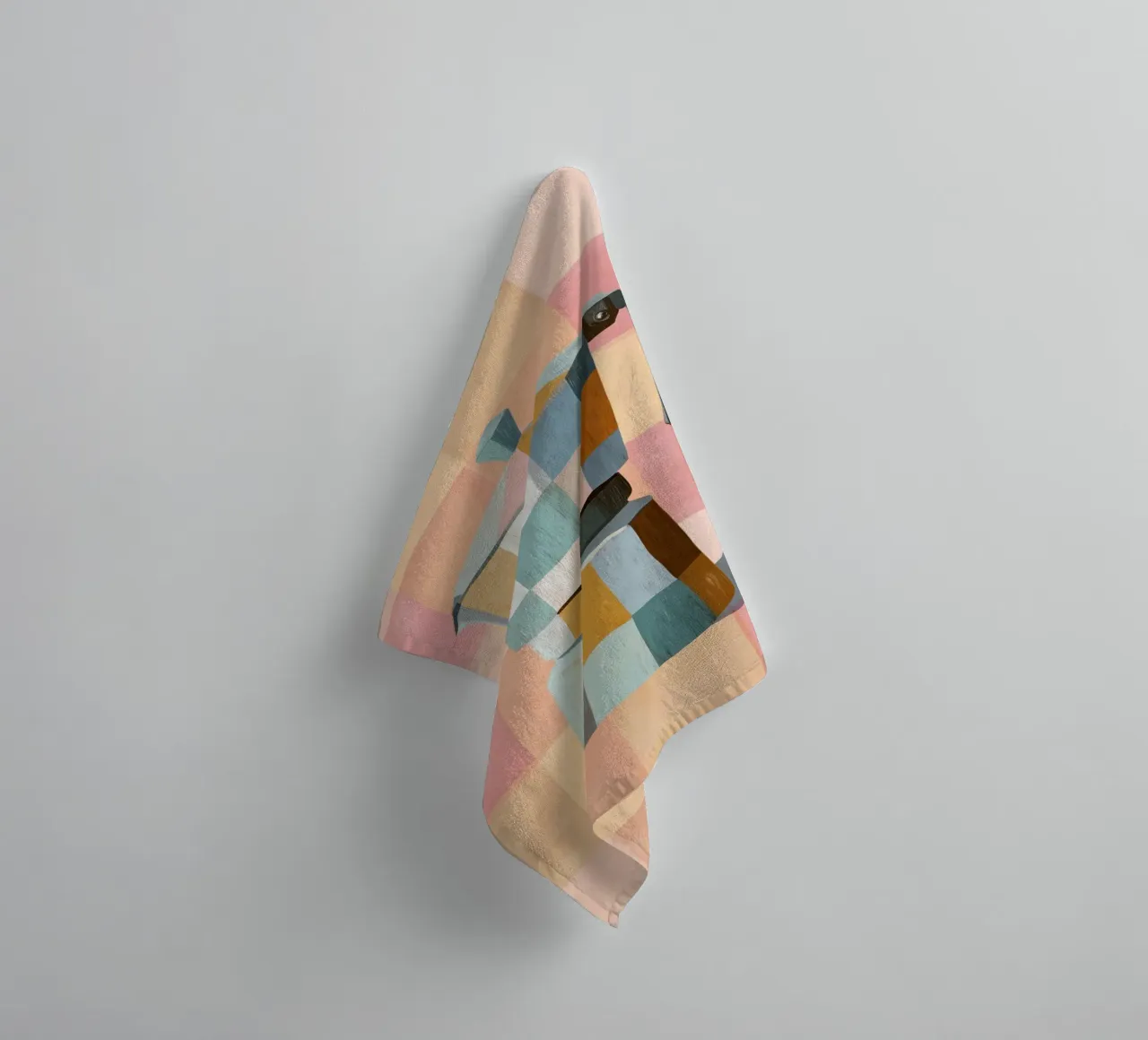 Patchwork Moka Pot badhanddoek van cityart