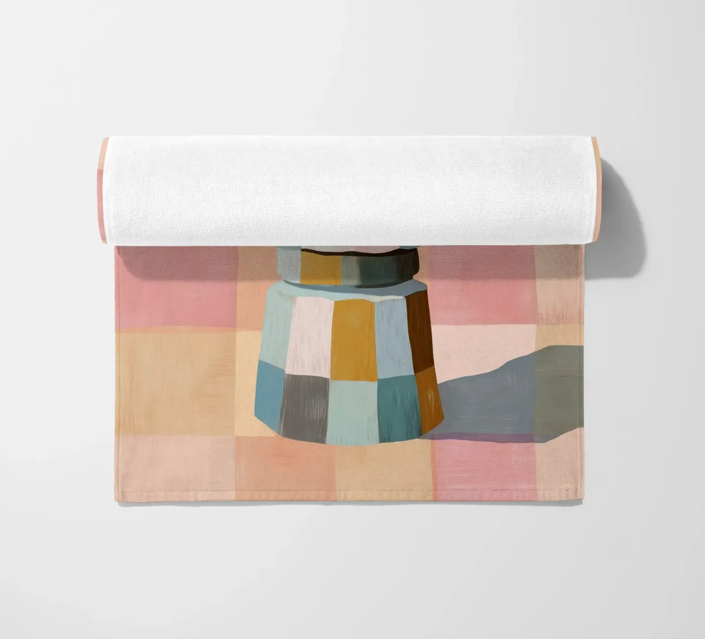 Patchwork Moka Pot Strandtuch von cityart