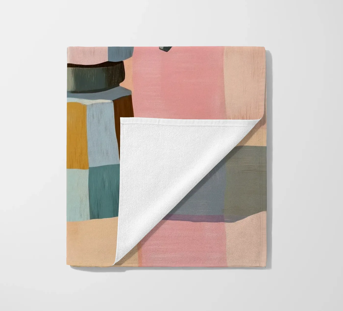 Patchwork Moka Pot Strandtuch von cityart