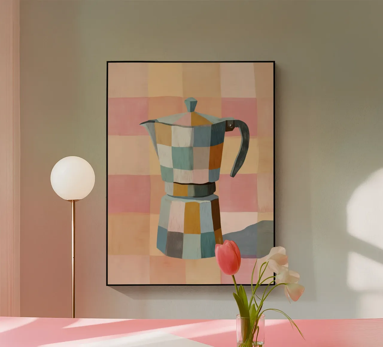 Patchwork Moka Pot plexiglass da cityart