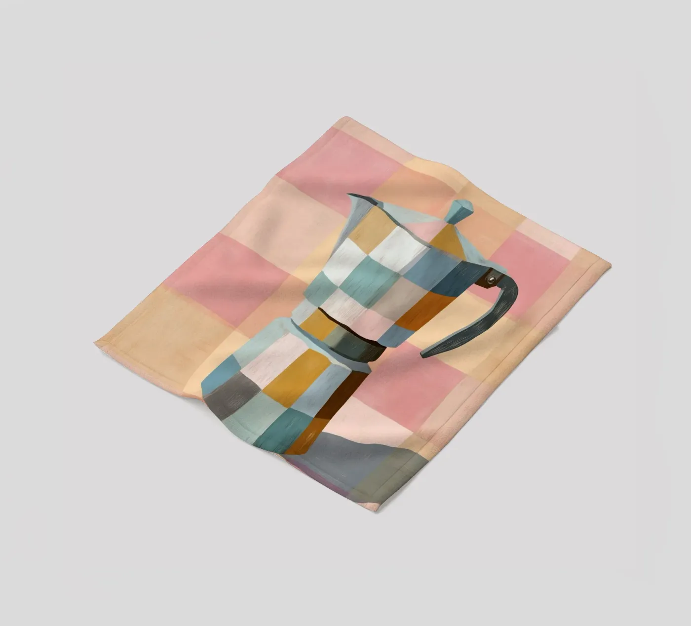 Patchwork Moka Pot fleecedeken van cityart