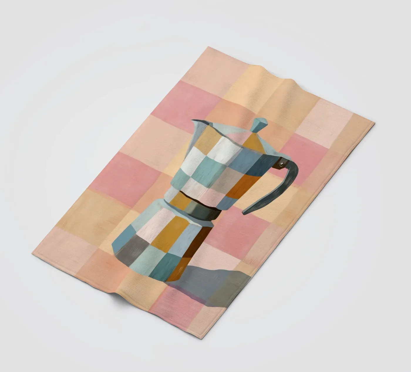 Patchwork Moka Pot fleecedeken van cityart