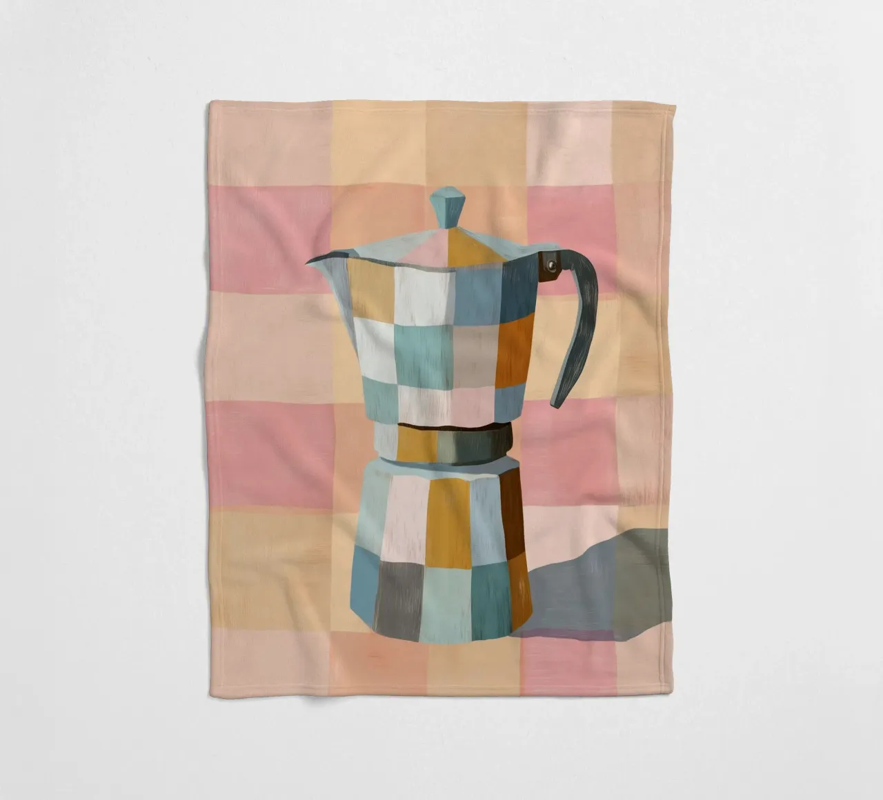 Patchwork Moka Pot Fleecedecke von cityart