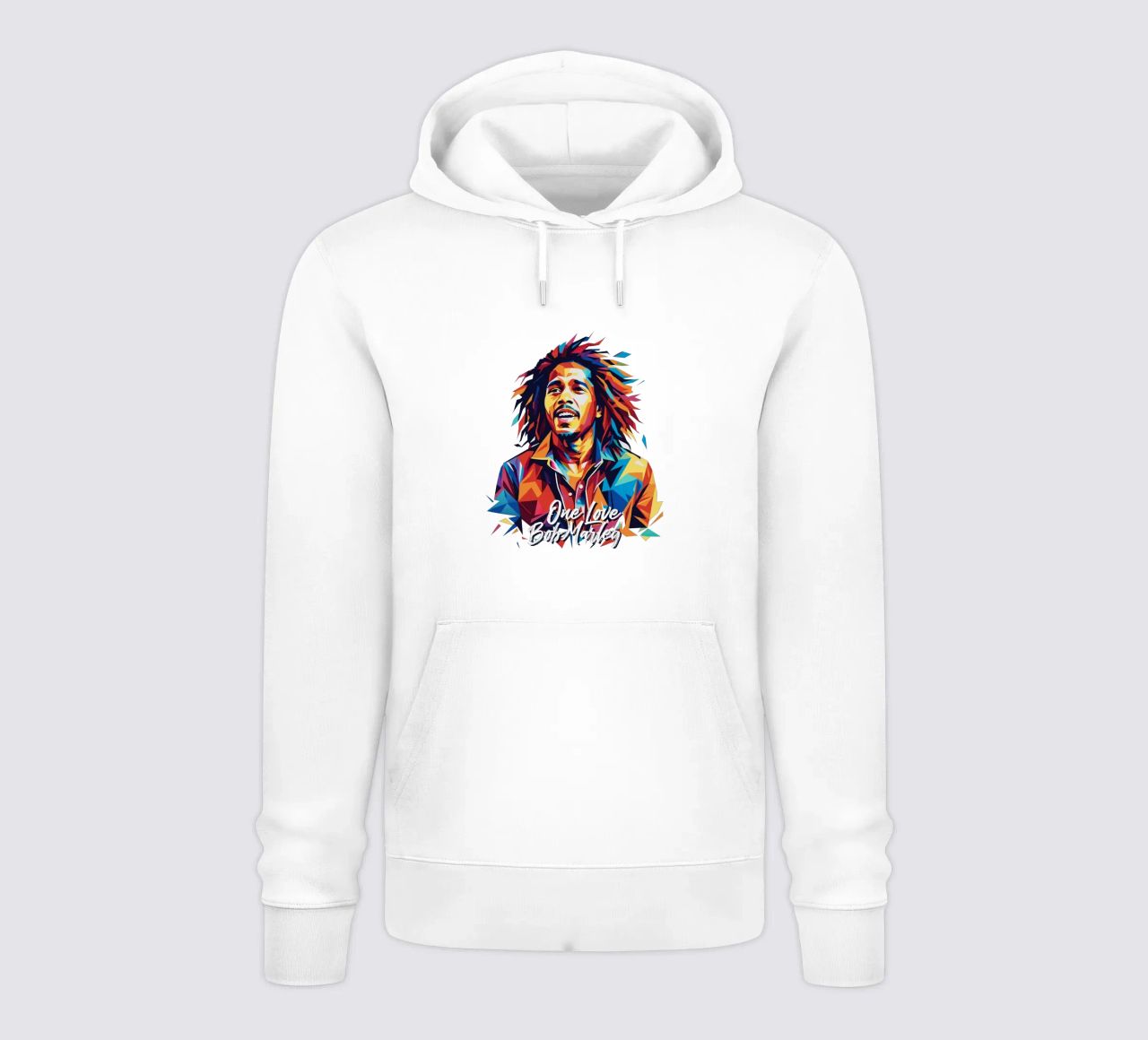 Bob Marley in WPAP Pop Art felpa con cappuccio da vectorartnesia