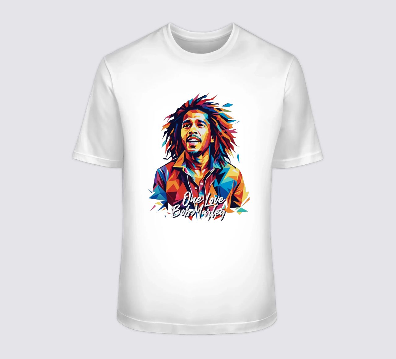 Bob Marley in WPAP Pop Art t-shirt da vectorartnesia