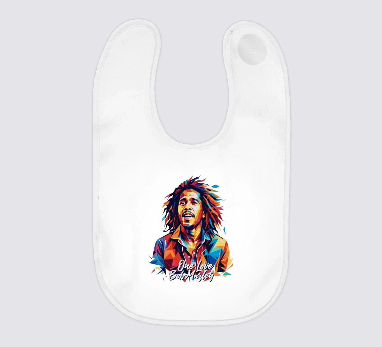 Bob Marley in WPAP Pop Art bavaglino da vectorartnesia