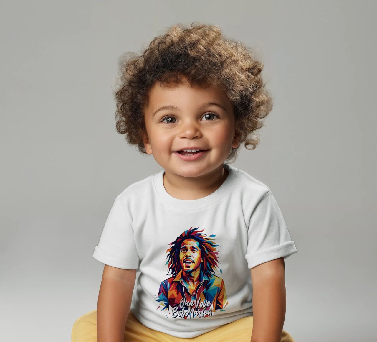 Bob Marley in WPAP Pop Art maglietta neonato da vectorartnesia