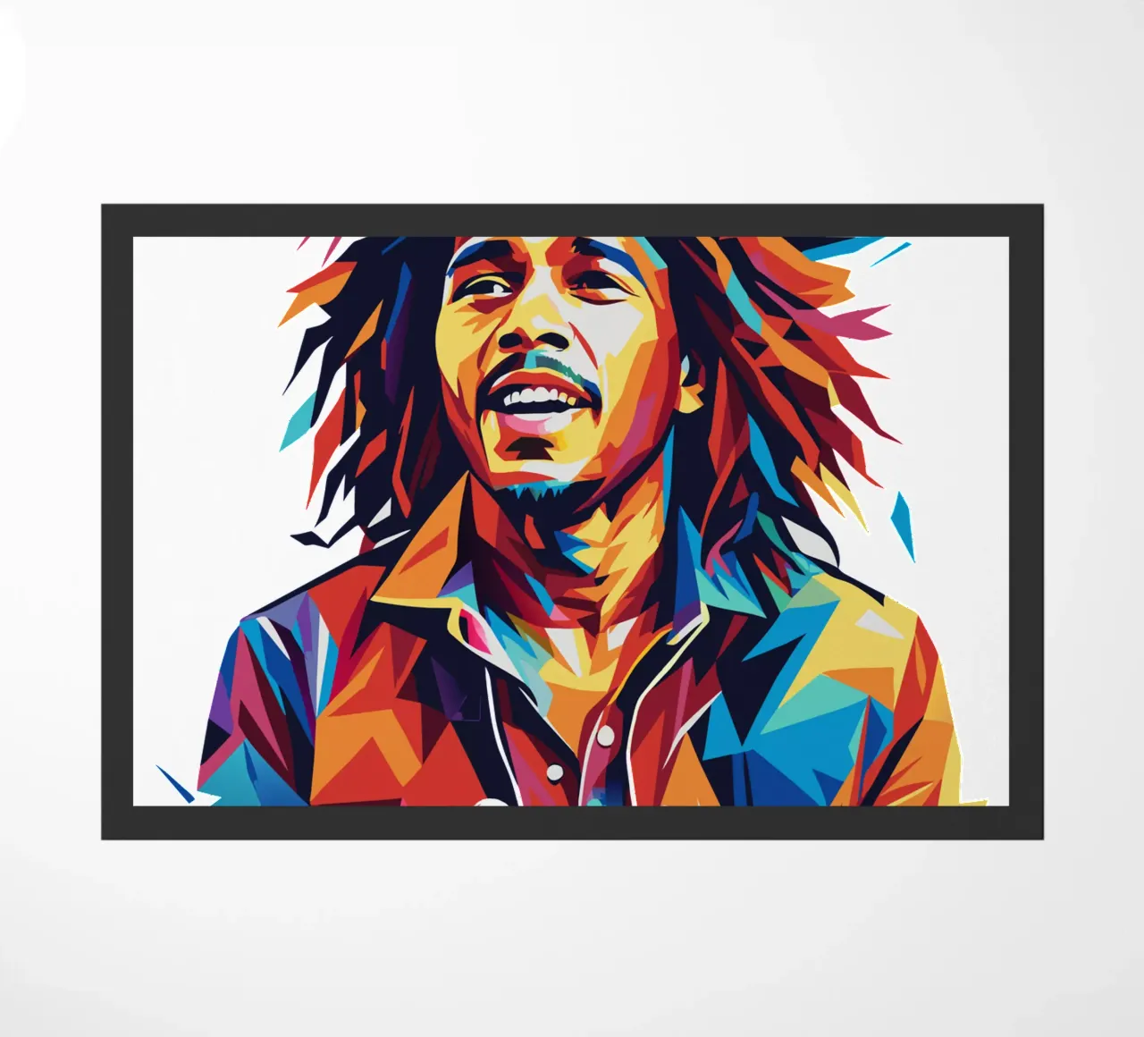 Bob Marley in WPAP Pop Art zerbino da vectorartnesia