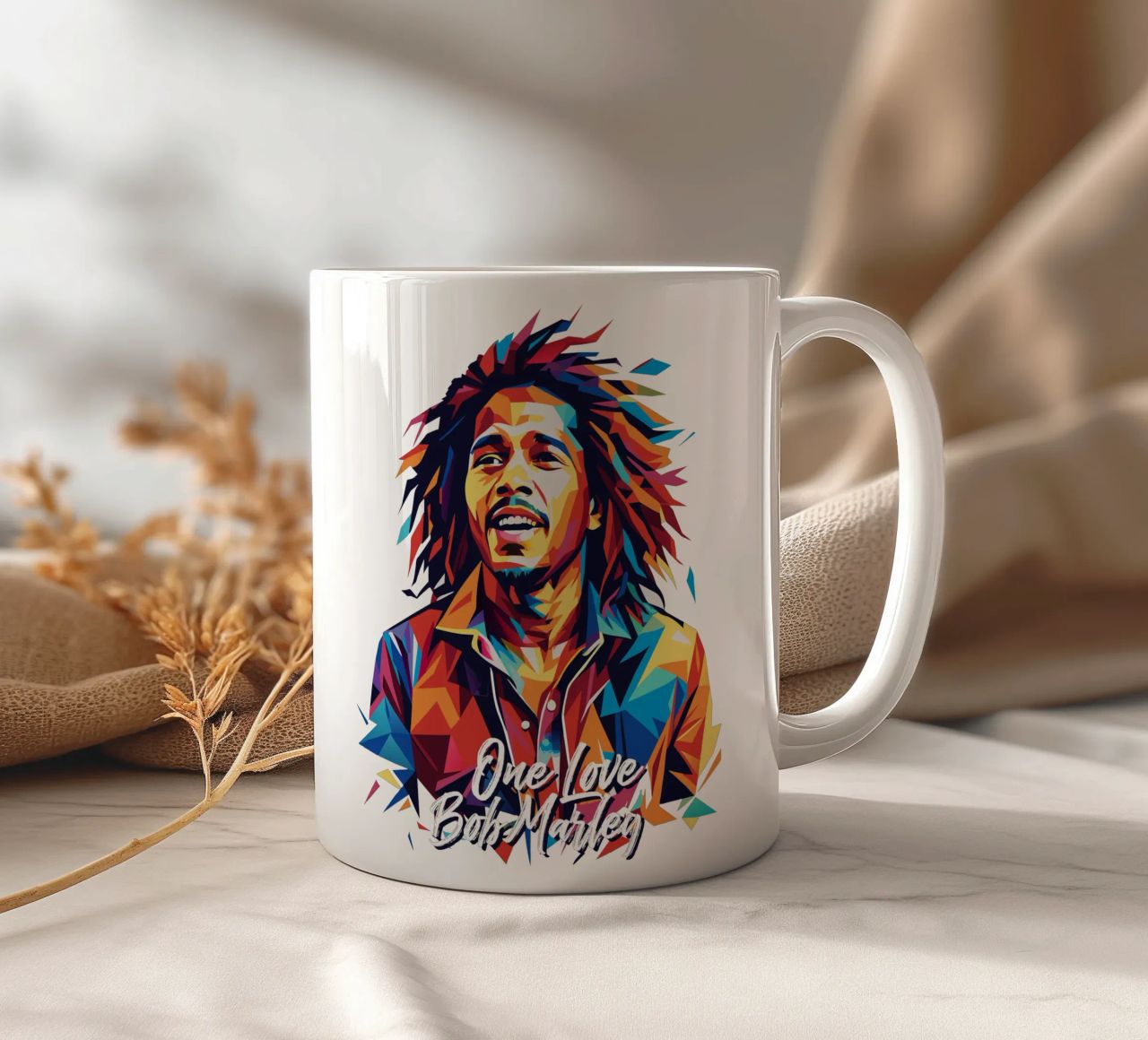 Bob Marley in WPAP Pop Art tazza in ceramica da vectorartnesia