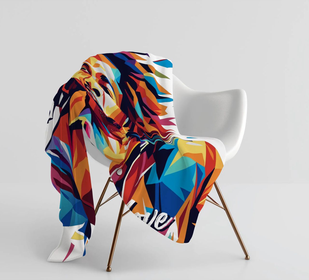 Bob Marley in WPAP Pop Art coperta in pile da vectorartnesia