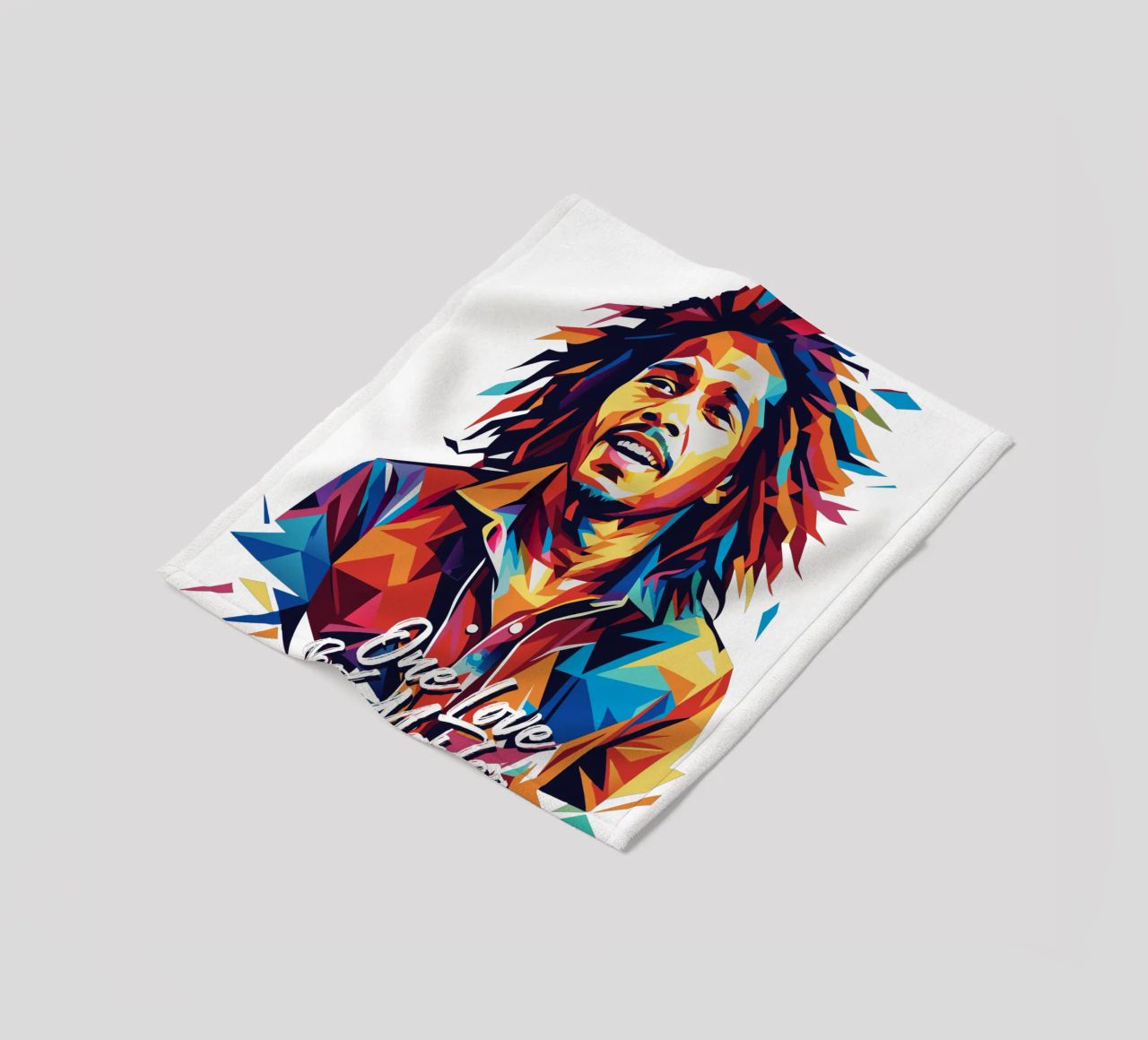 Bob Marley in WPAP Pop Art coperta in pile da vectorartnesia