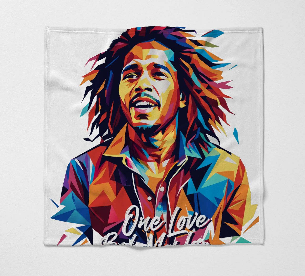 Bob Marley in WPAP Pop Art coperta in pile da vectorartnesia