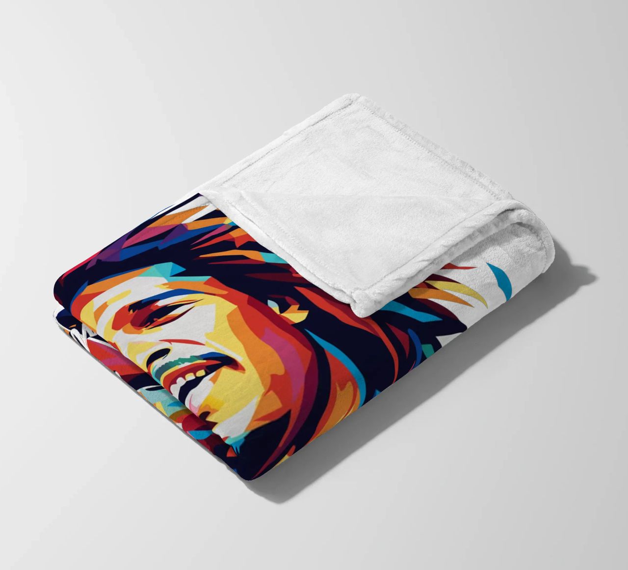 Bob Marley in WPAP Pop Art coperta in pile da vectorartnesia