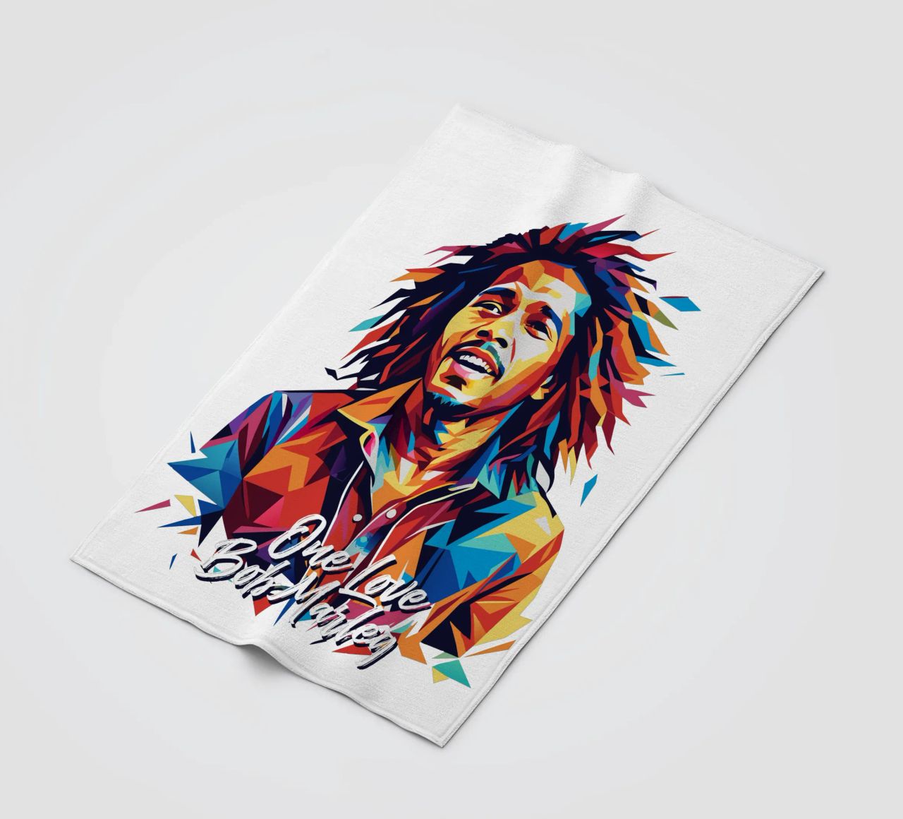 Bob Marley in WPAP Pop Art coperta in pile da vectorartnesia