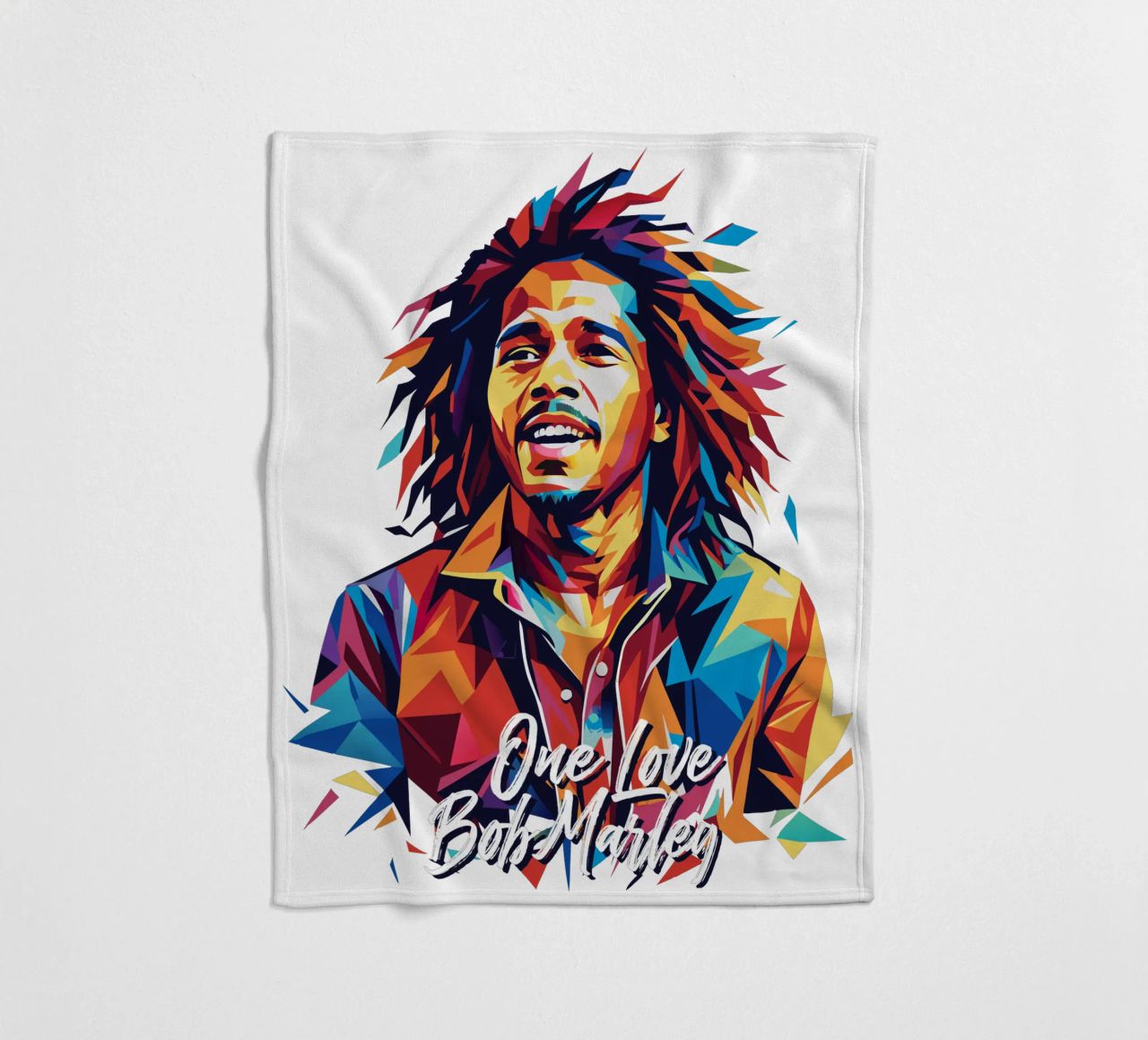Bob Marley in WPAP Pop Art coperta in pile da vectorartnesia