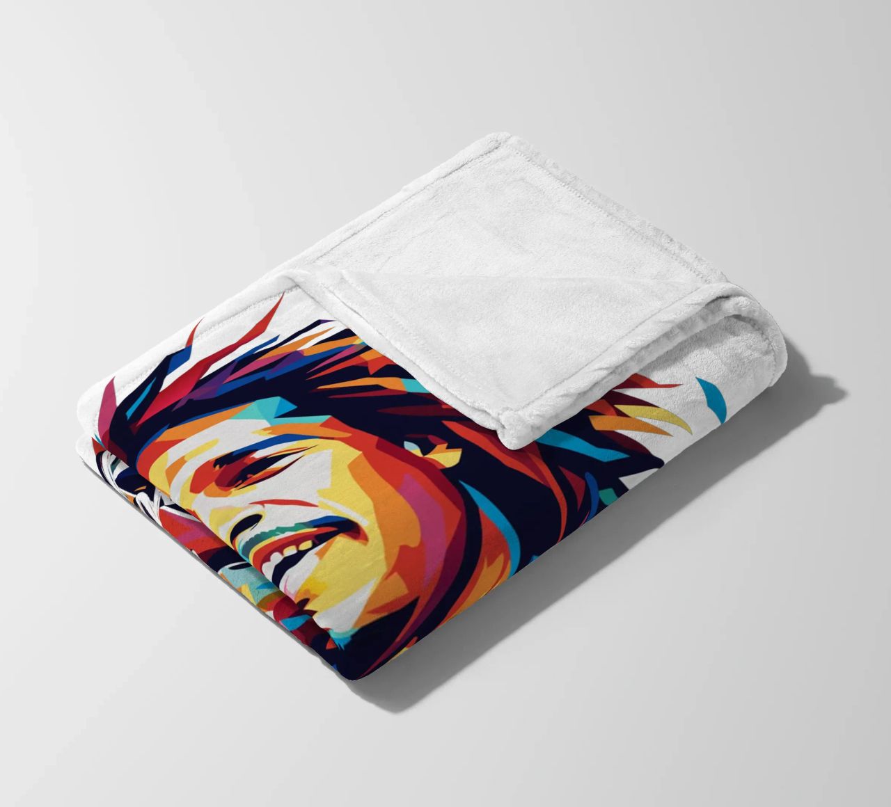 Bob Marley in WPAP Pop Art coperta in pile da vectorartnesia