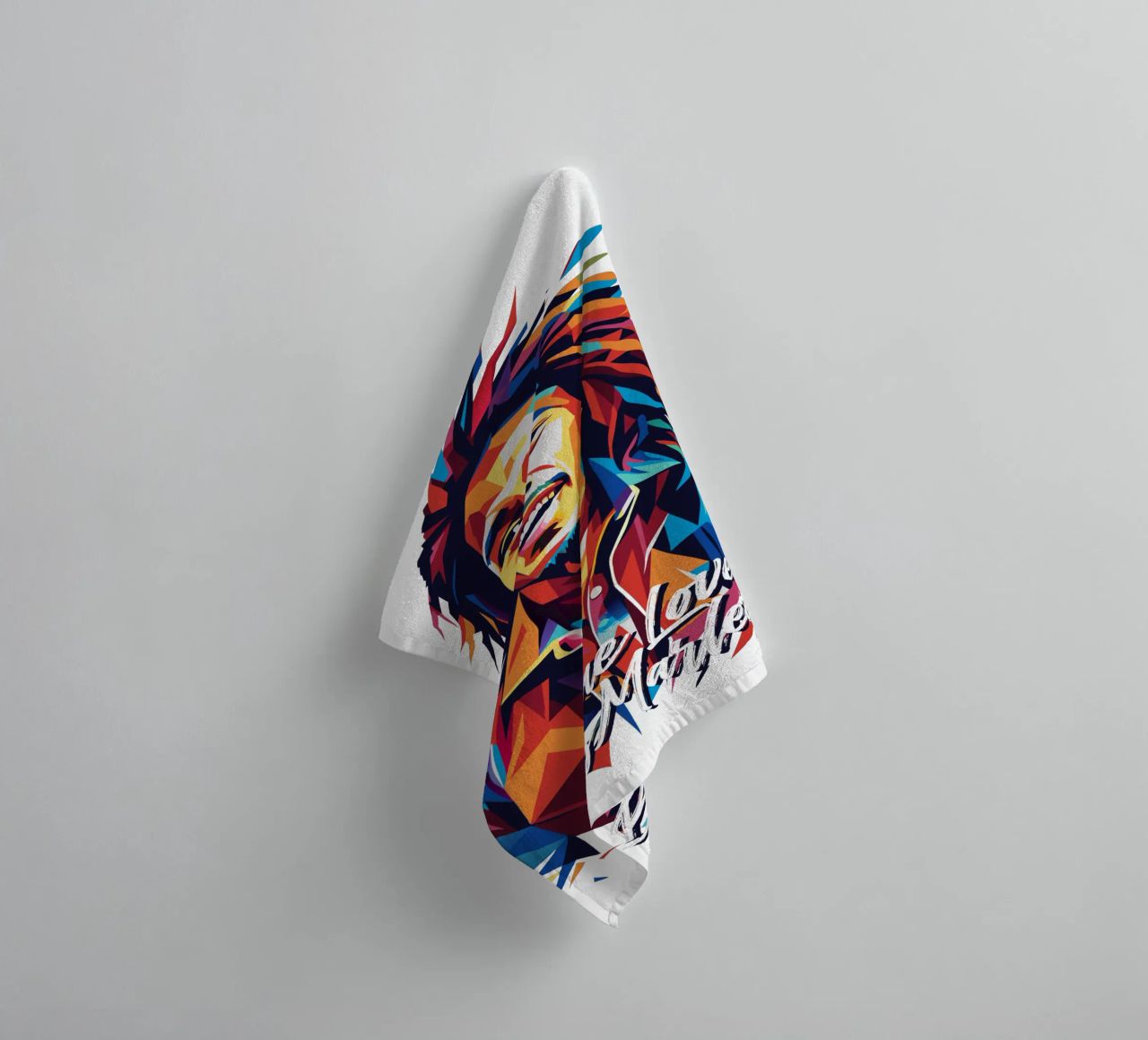 Bob Marley in WPAP Pop Art asciugamano da bagno da vectorartnesia
