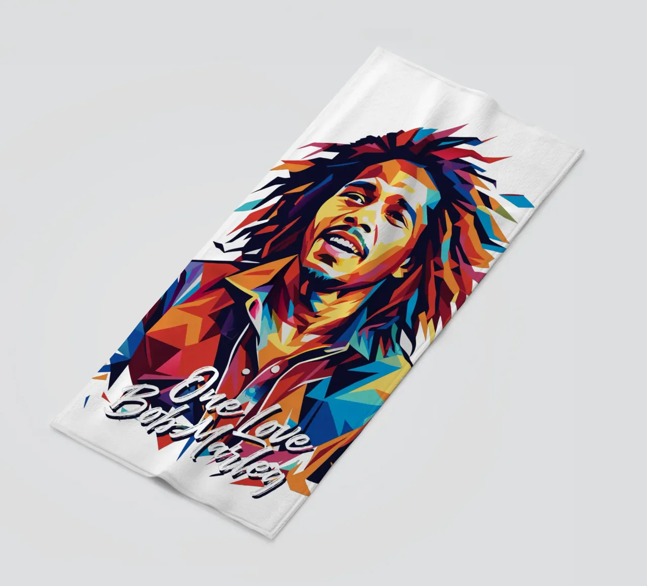 Bob Marley in WPAP Pop Art telo mare da vectorartnesia
