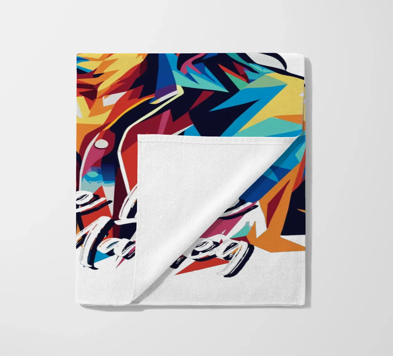 Bob Marley in WPAP Pop Art telo mare da vectorartnesia