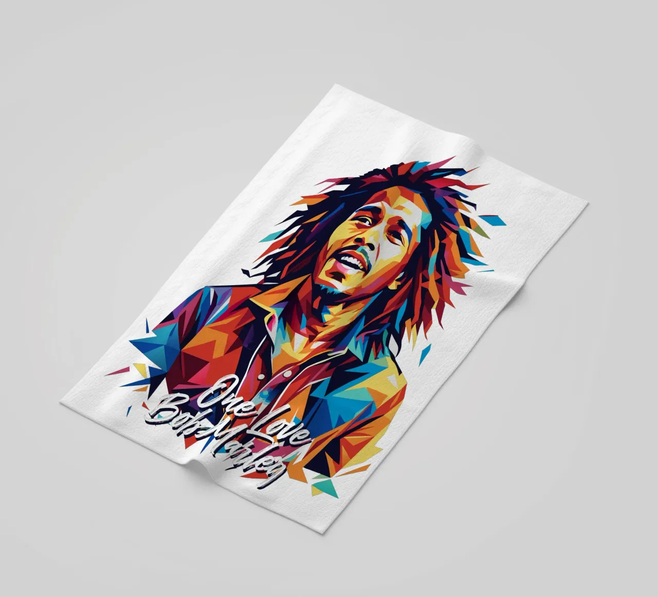 Bob Marley in WPAP Pop Art telo mare da vectorartnesia