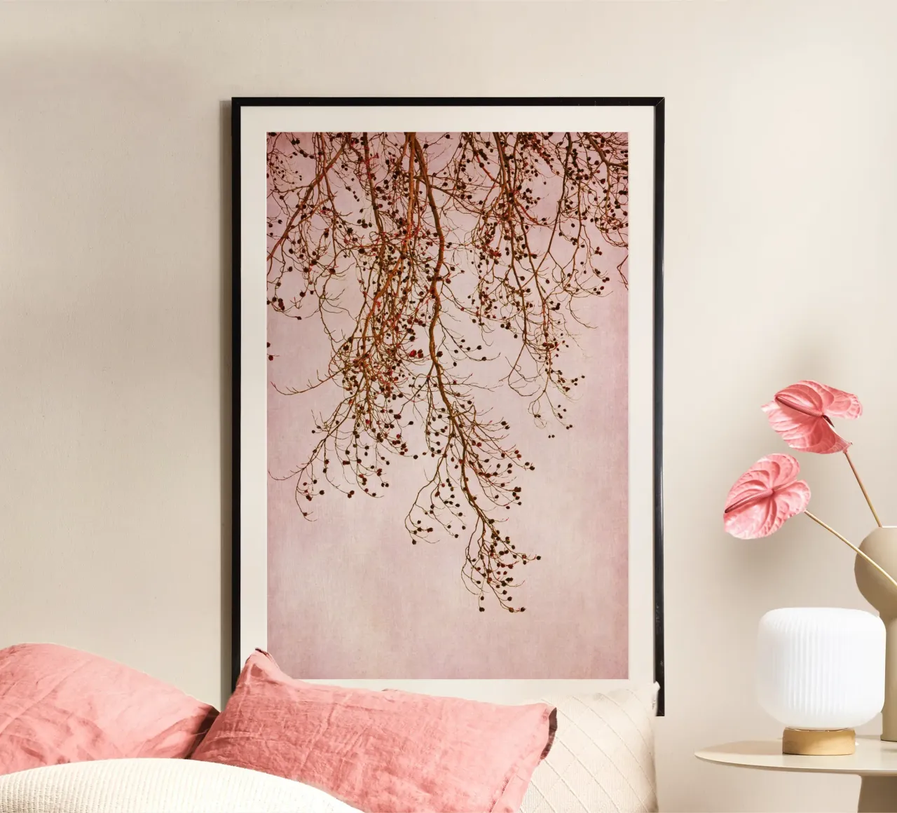 awaiting spring poster van Visuelle Poesie am Wegesrand