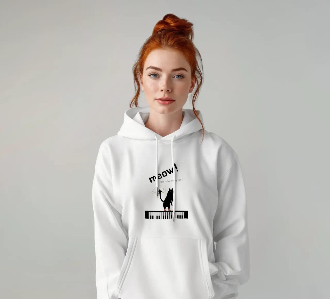 Meow - Dancing Cat Hoodie von natural neutral