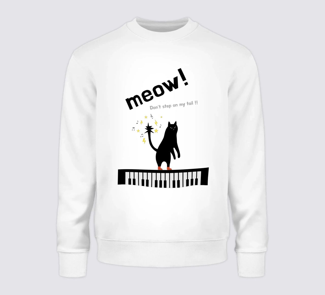 Meow - Dancing Cat felpa da natural neutral