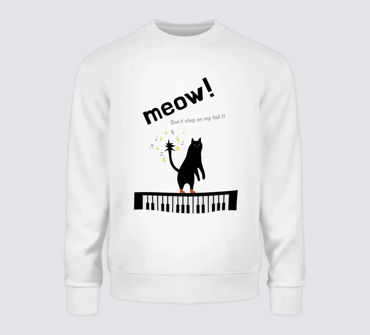 Meow - Dancing Cat felpa da natural neutral