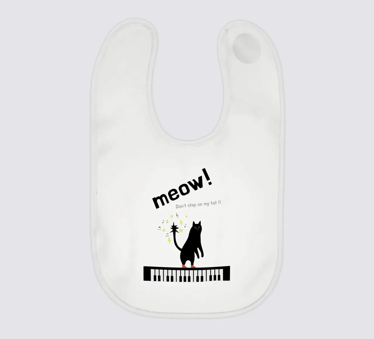 Meow - Dancing Cat bavaglino da natural neutral