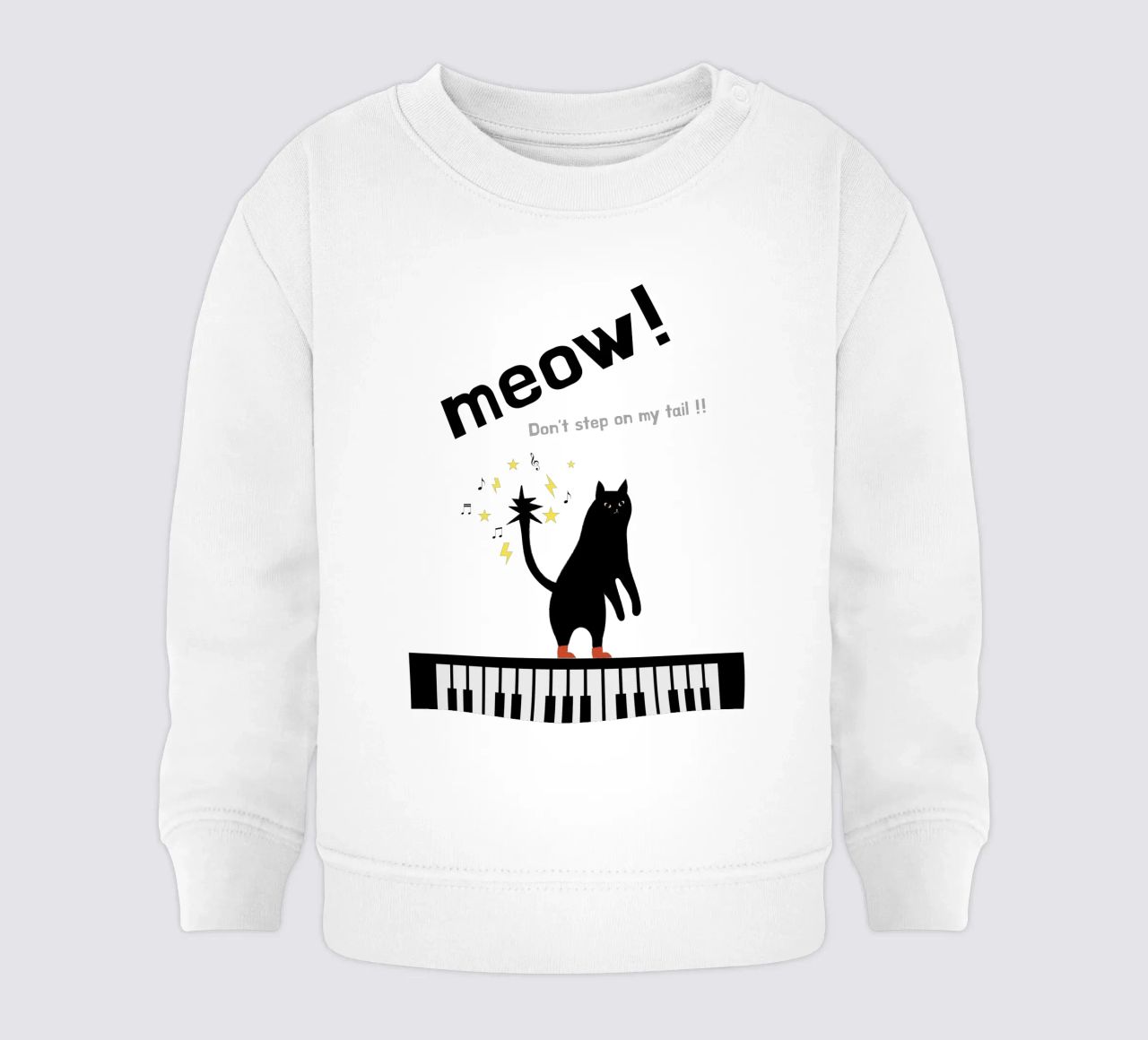 Meow - Dancing Cat felpa neonato da natural neutral
