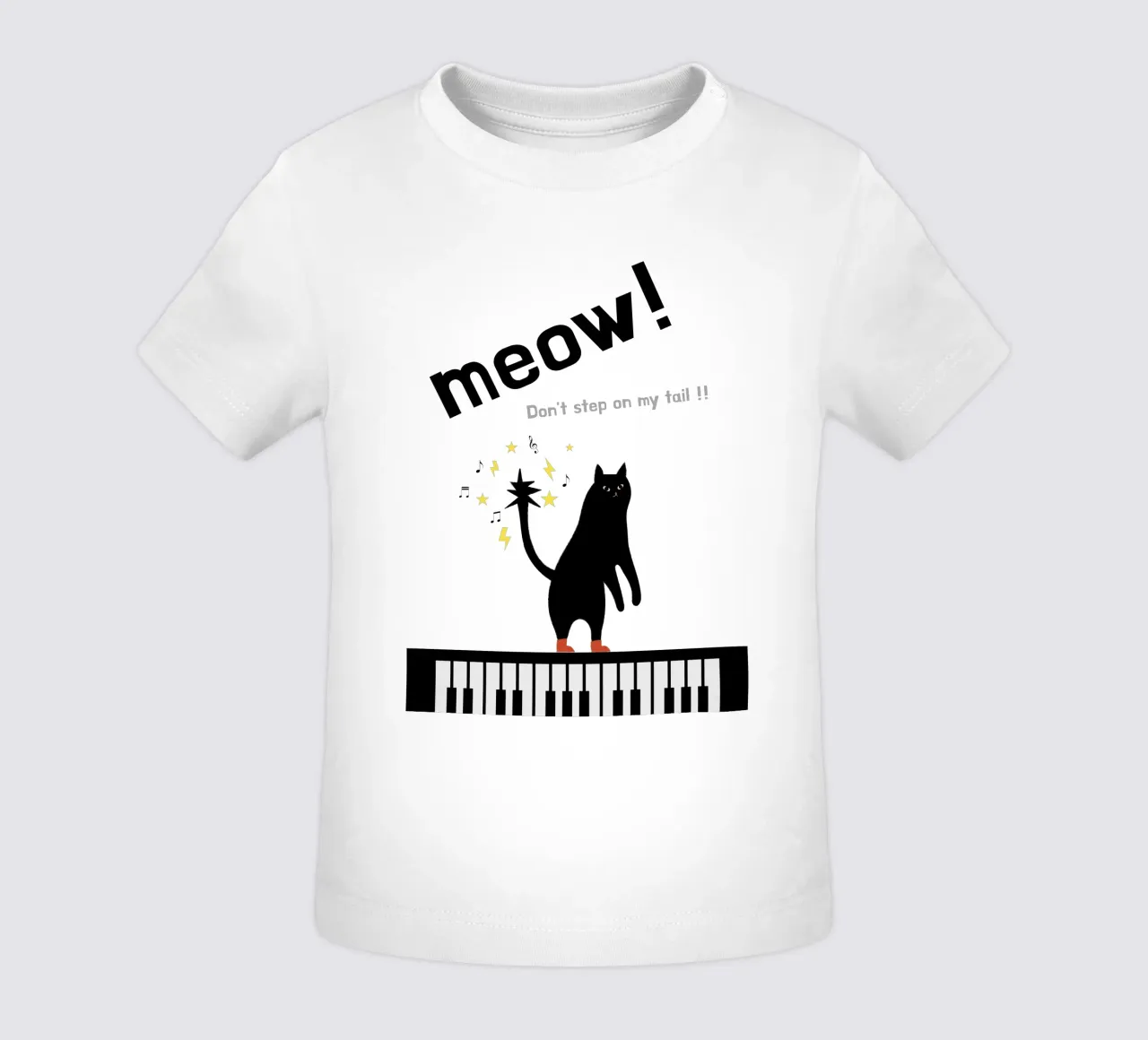 Meow - Dancing Cat camiseta de bebé de natural neutral
