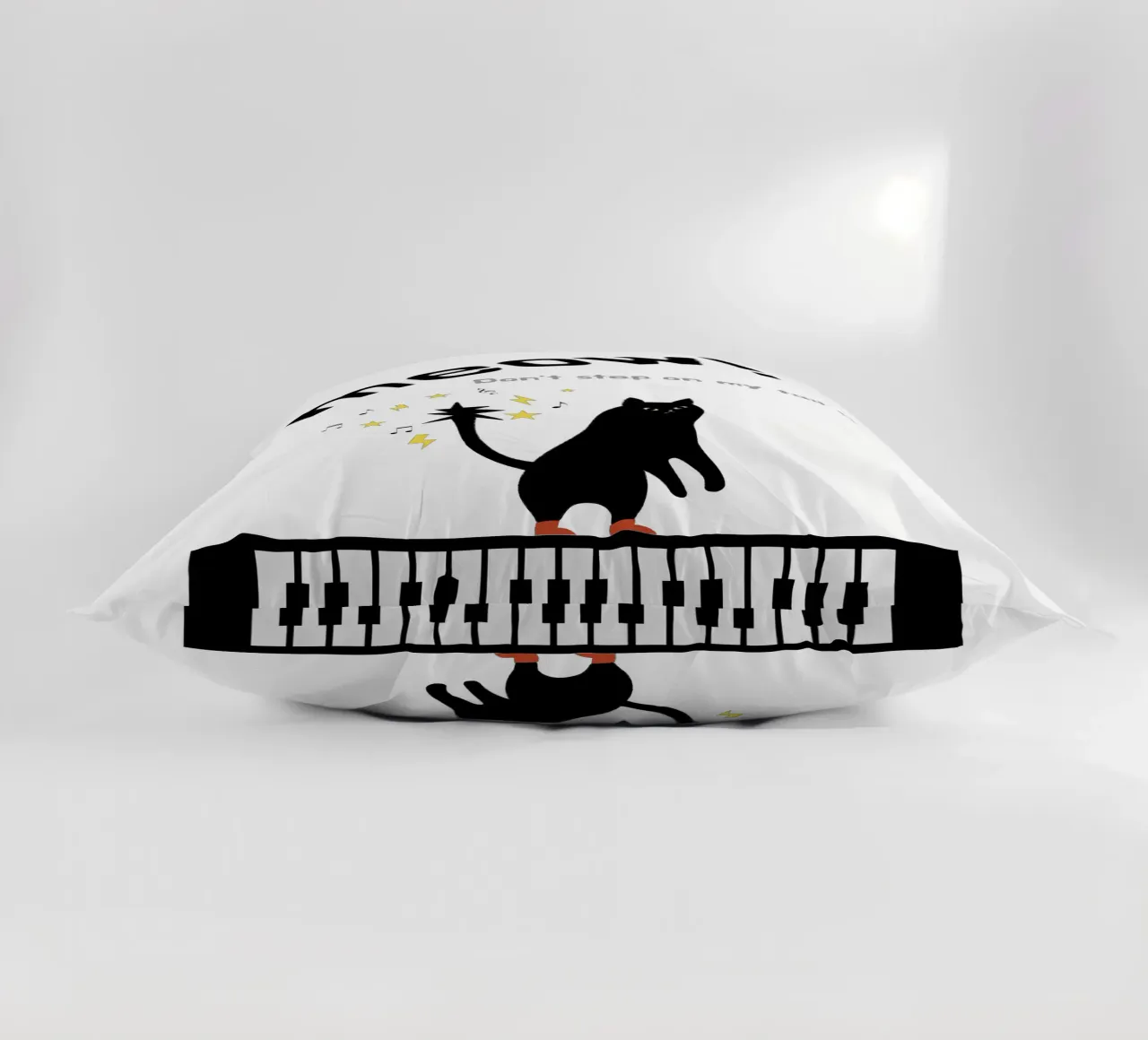 Meow - Dancing Cat cuscino da natural neutral