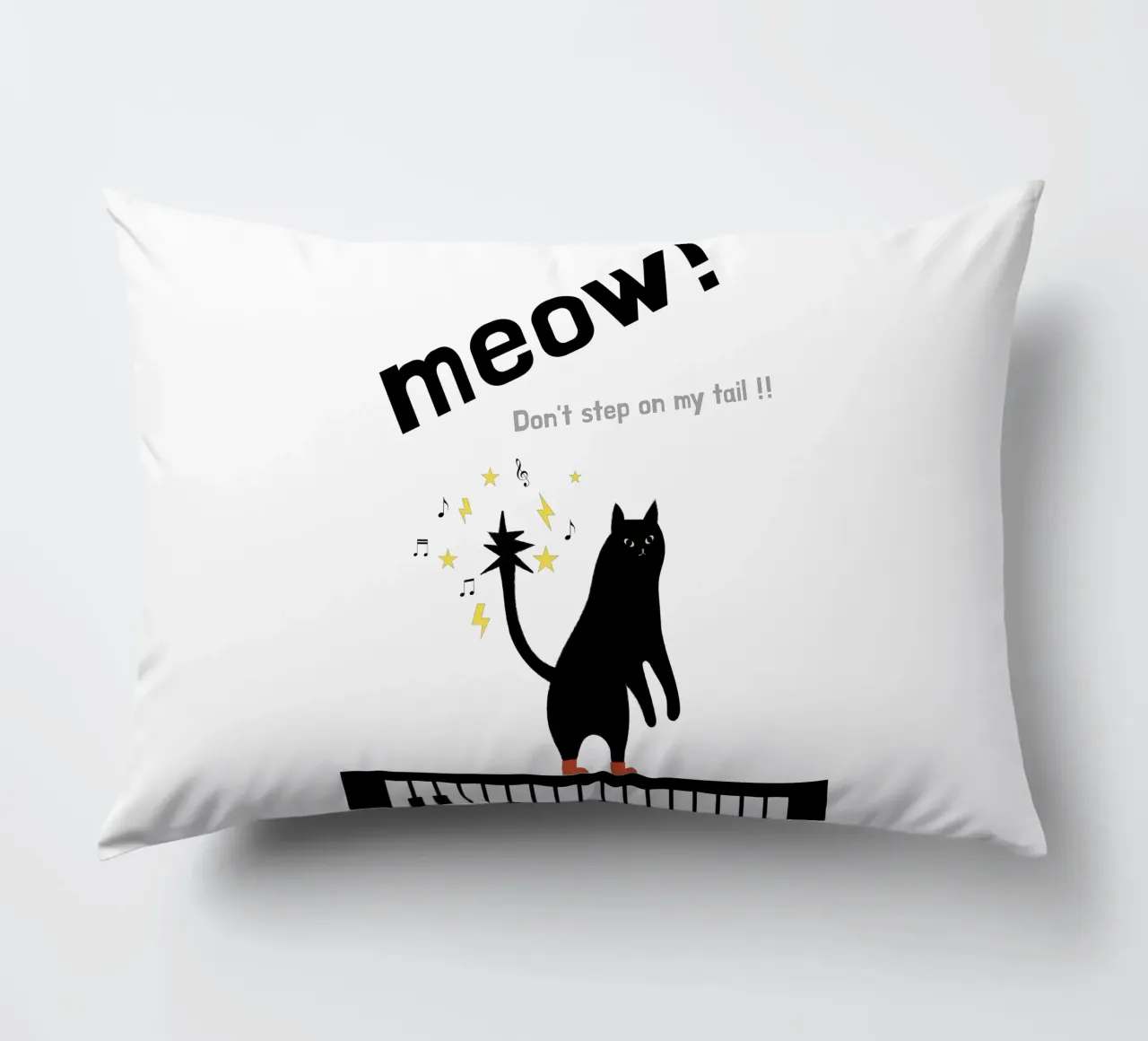 Meow - Dancing Cat cuscino da natural neutral