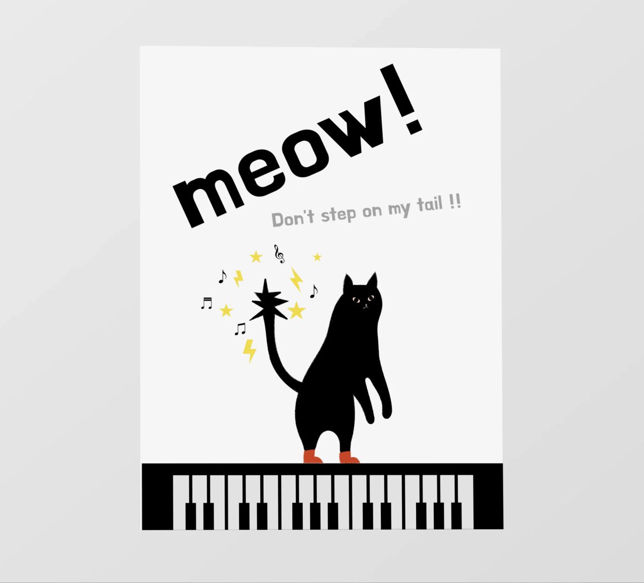 Meow - Dancing Cat pellicola backlit da natural neutral