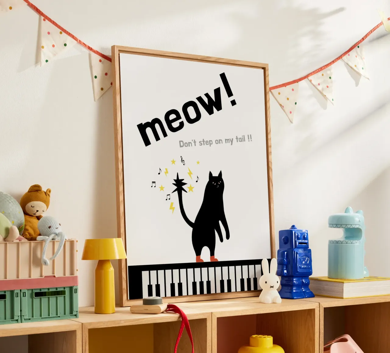 Meow - Dancing Cat plexiglass da natural neutral