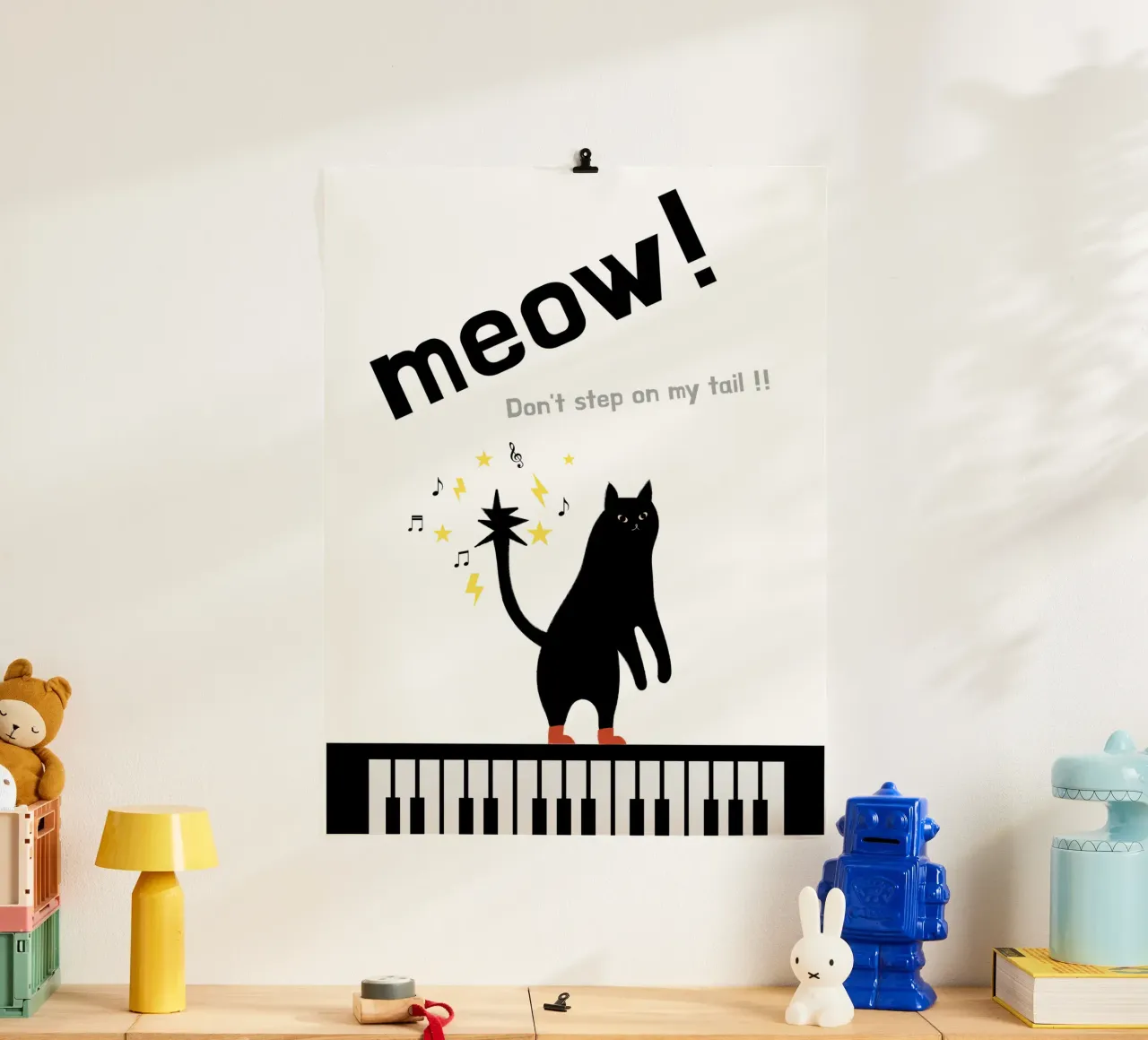 Meow - Dancing Cat carta hahnemühle da natural neutral