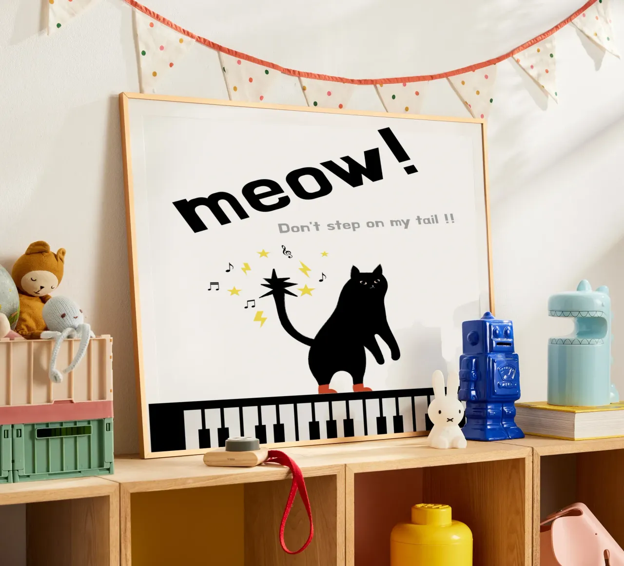 Meow - Dancing Cat hahnemühle de natural neutral