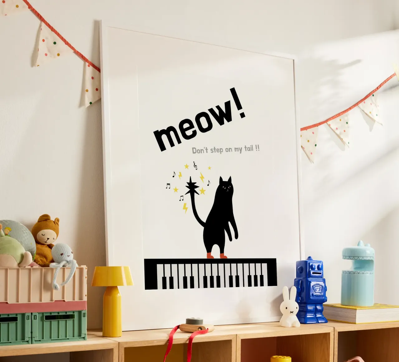Meow - Dancing Cat hahnemühle de natural neutral