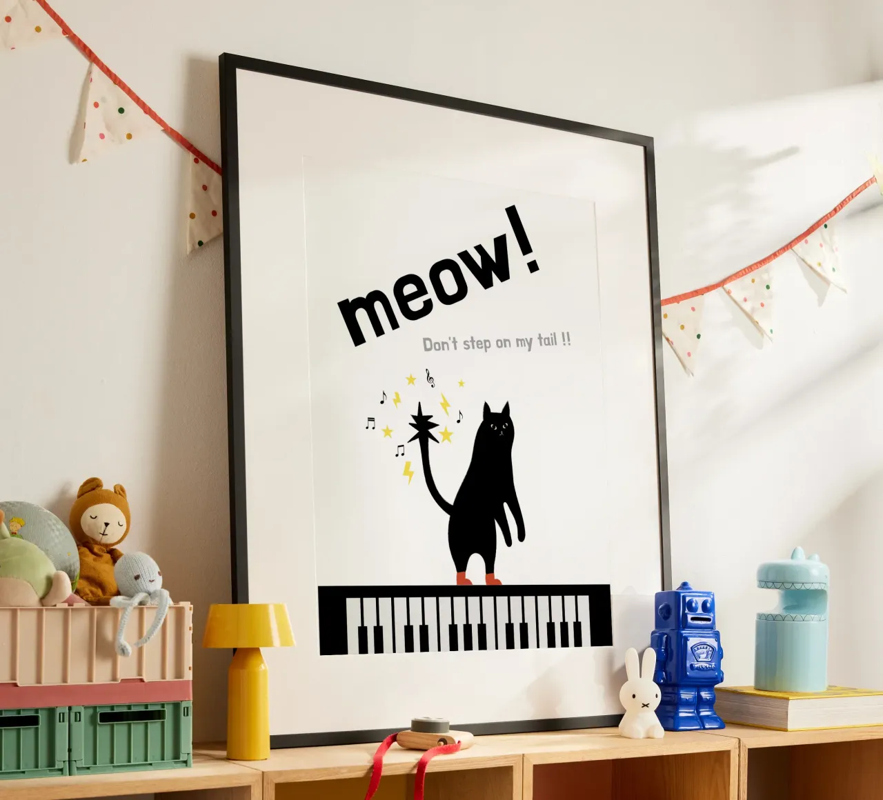 Meow - Dancing Cat hahnemühle de natural neutral