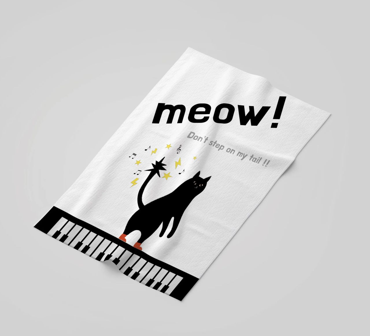 Meow - Dancing Cat telo mare da natural neutral