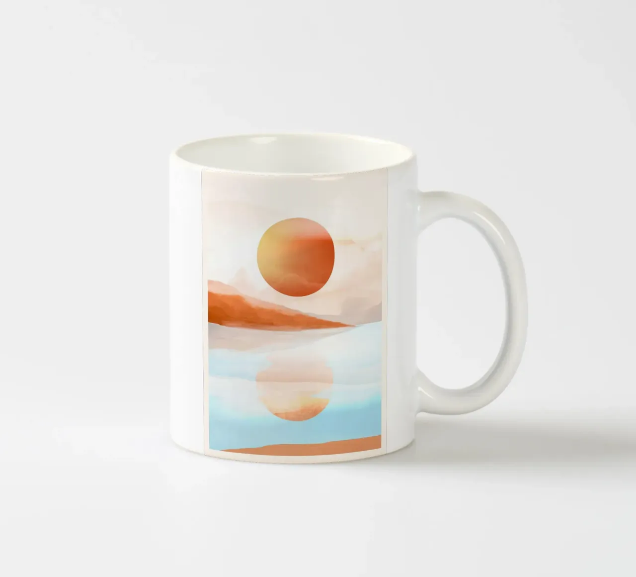 Sun Reflection ceramic mug by ThingDesign