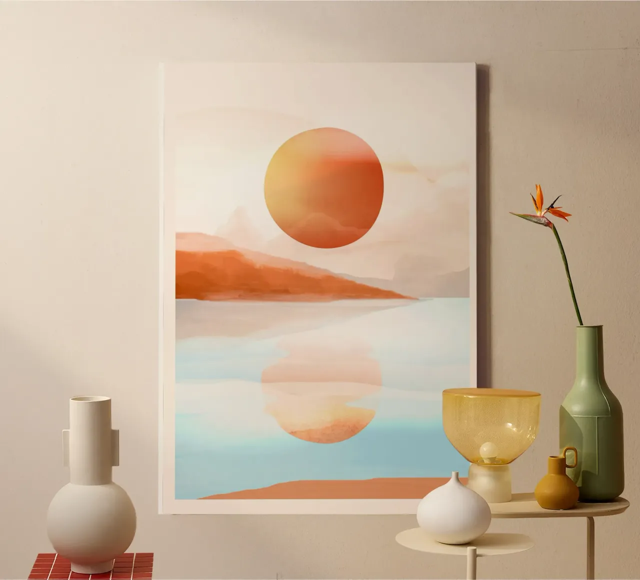 Sun Reflection canvas by ThingDesign