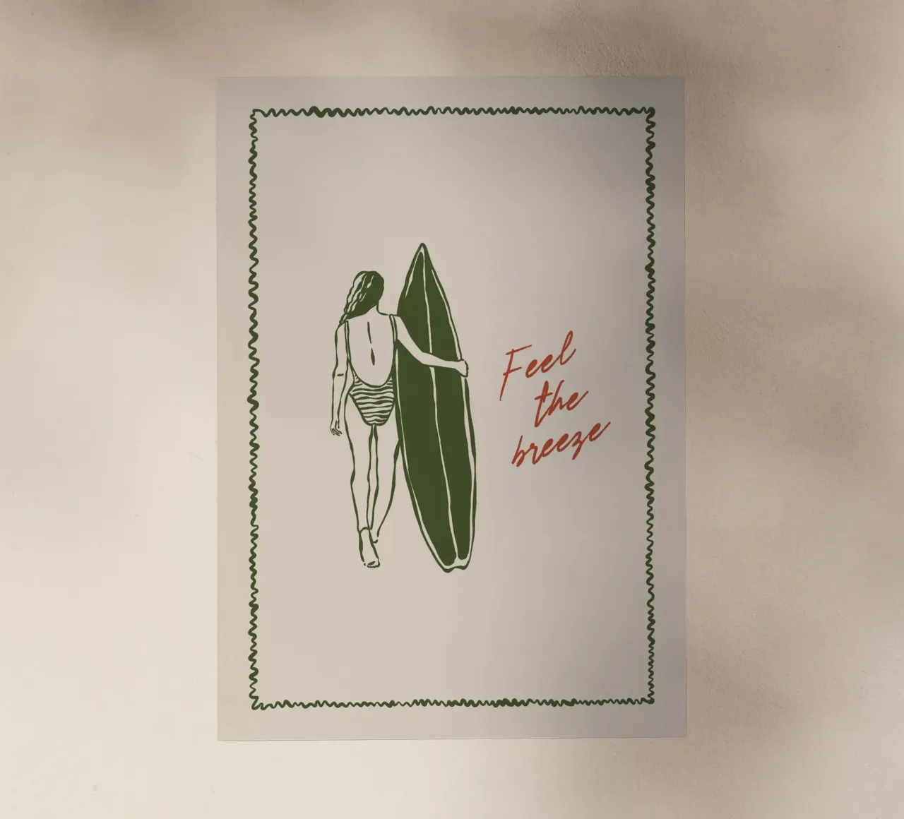 Boho Vacation 7 Feel the Breeze pellicola backlit da Boho Print Collection